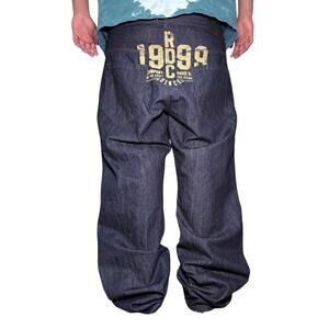 Y2k Rocawear Loose Fit denim Mens jeans Size 40x32 skater Wide Leg